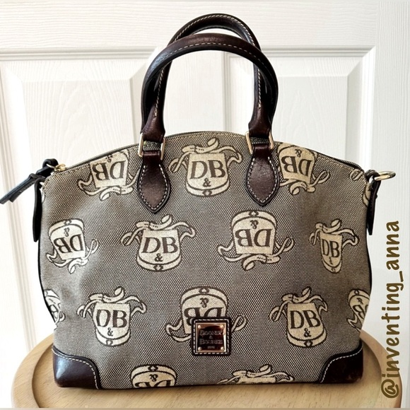 Dooney & Bourke Handbags - DOONEY & BOURKE ~ Vintage brown and cream colored handbag authentication papers